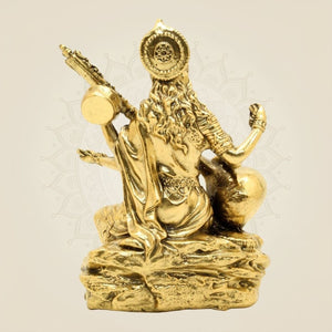 Saraswati Brass Idol - Room - Luxe Artisanship