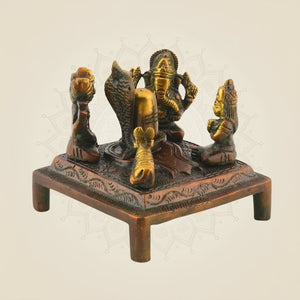 Brass Shiv Panchayat Statue