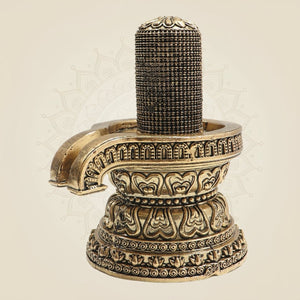 Brass Shiva Lingam 5"β Eternal Symbol of Creation - Luxeartisanship