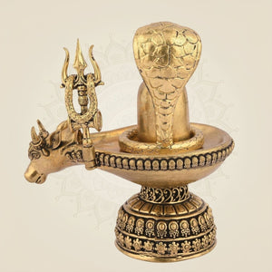 Brass Shivling Idol - Luxe Artisanship