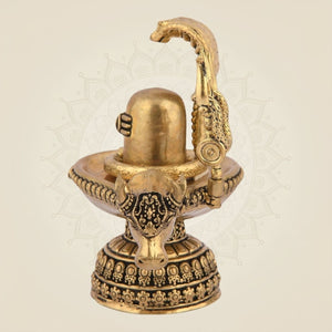 Brass Shiva Linga Idol -Luxe Artisanship