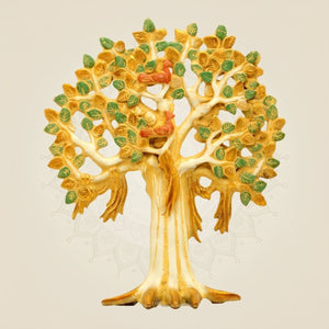 Brass Tree of Life ( kalpavriksha ) Wall Art - Luxeartisanship
