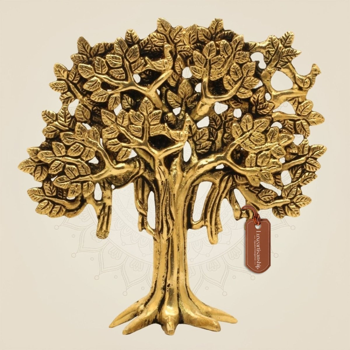 Brass Kalpavriksha Tree Showpiece - Luxeartisanship