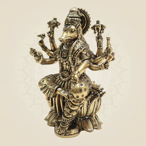 Brass Varaha Dev on Lotus – A Sacred Form of Strength - Luxeartisanship