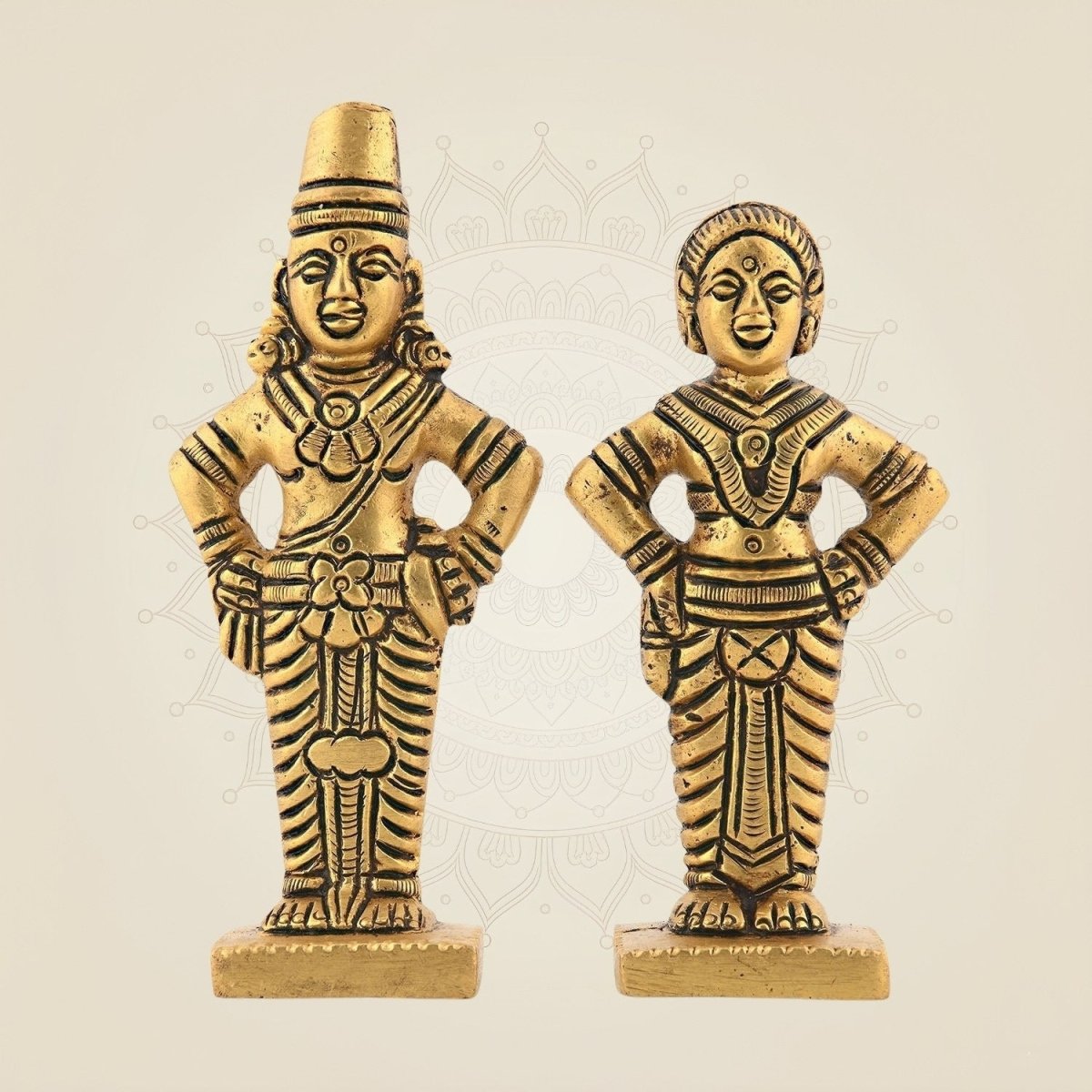 Brass Vitthal & Rukmini Idols