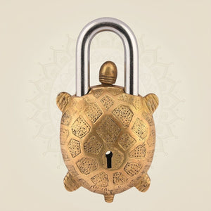Turtle Shape Brass Lock