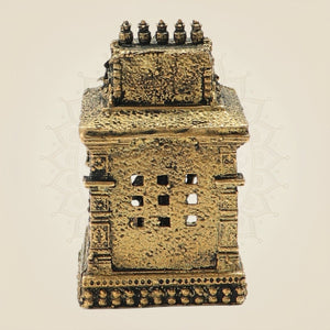 Bronze Ganesh Shrine Statue 2"– Temple - Style Vinayaka Murti - Luxeartisanship