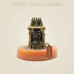 Bronze Ganesh Shrine Statue 2"– Temple - Style Vinayaka Murti - Luxeartisanship