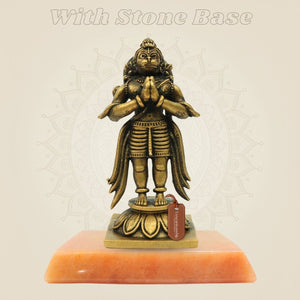 Bronze Garuda Statue with gemstone base