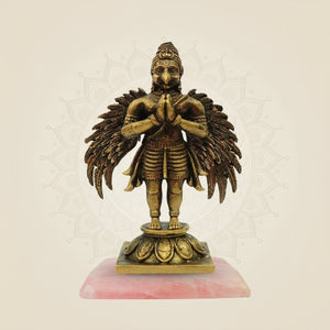 Sacred Vishnu vehicle Murti on stone base