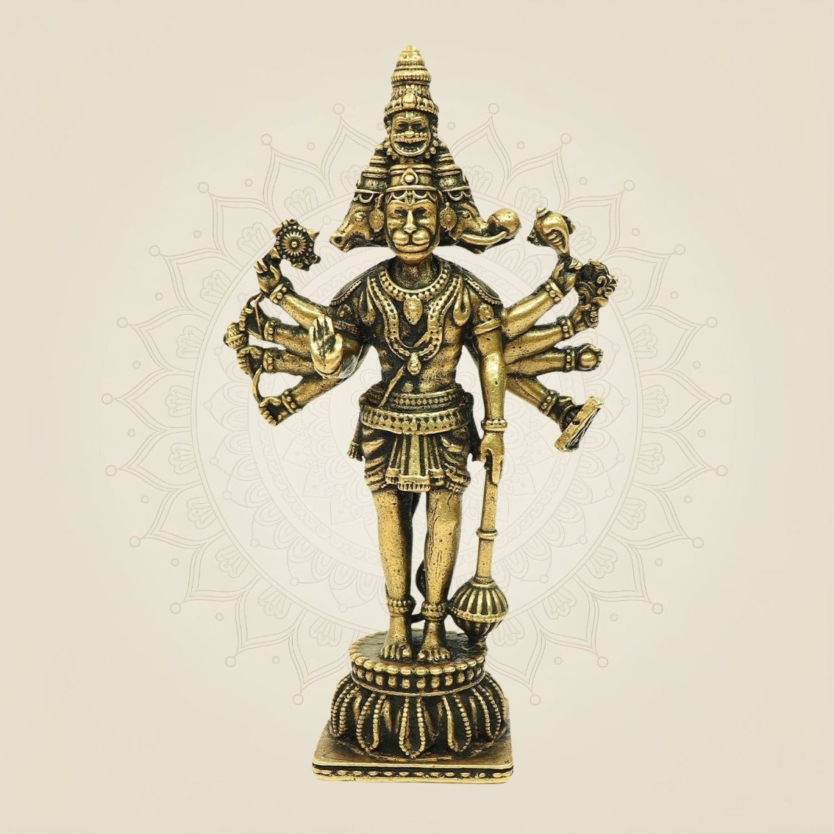 Bronze Panchmukhi Hanuman Idol