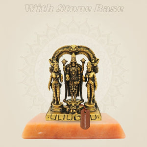 Bronze Tirupati Balaji Idol 2.75"– Venkateswara with Sridevi Bhudevi Statue - Luxeartisanship