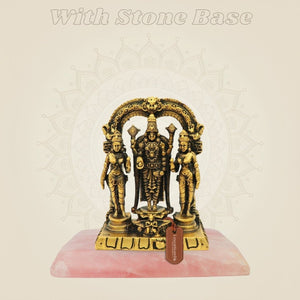 Bronze Tirupati Balaji Idol 2.75"– Venkateswara with Sridevi Bhudevi Statue - Luxeartisanship
