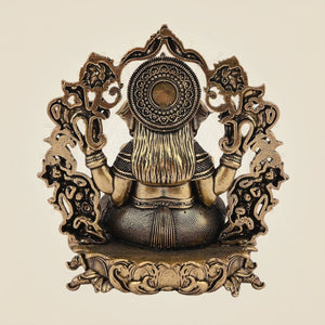 Brass Murti of Chaturbhuj Ganesha