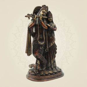 Flute Playing Idol for Temple & Home Decor 11.75"