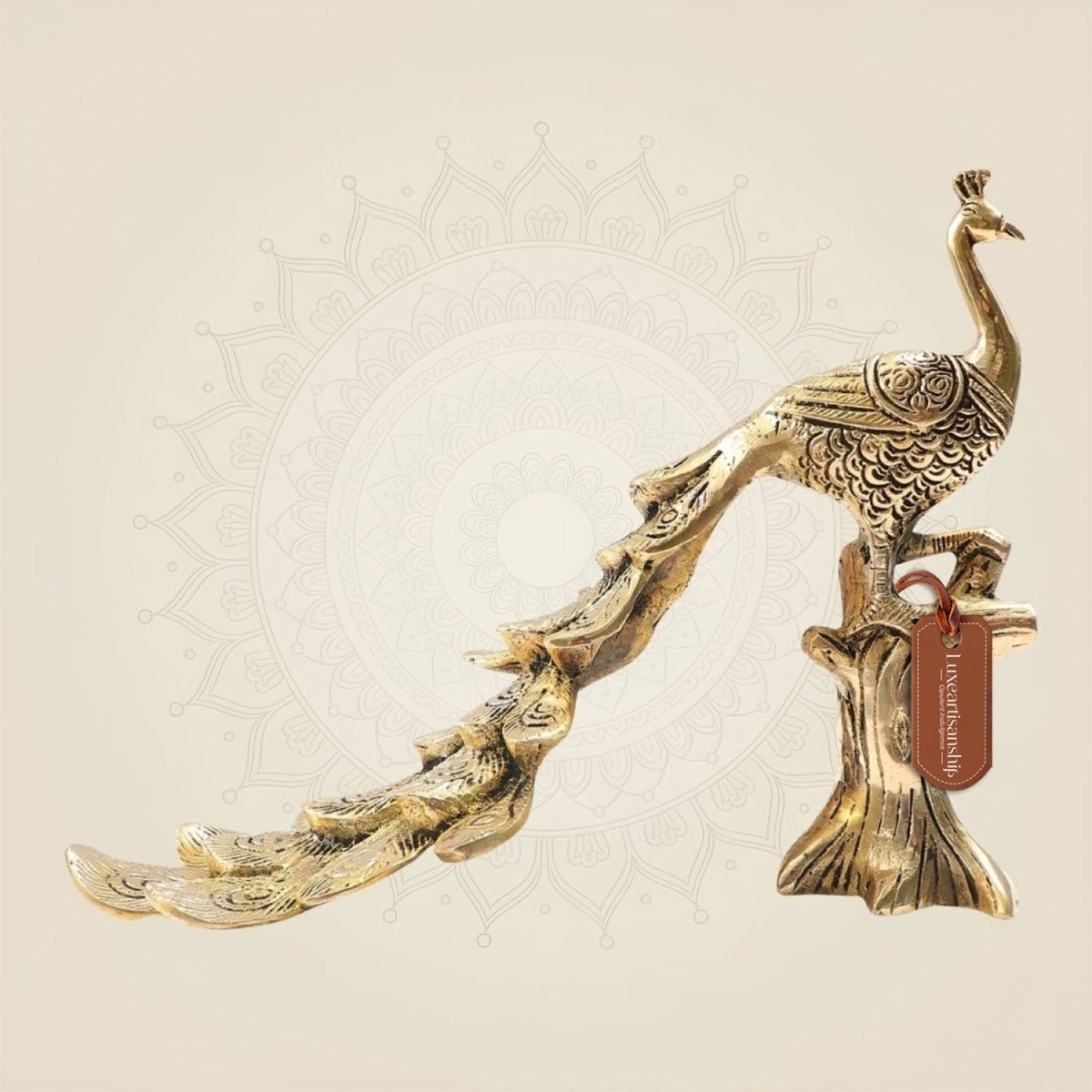 Decorative Brass Peacock Statue