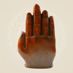 Divine Brass Ganesh Murti 9" Embossed on Hand Design for Puja & Home Decor