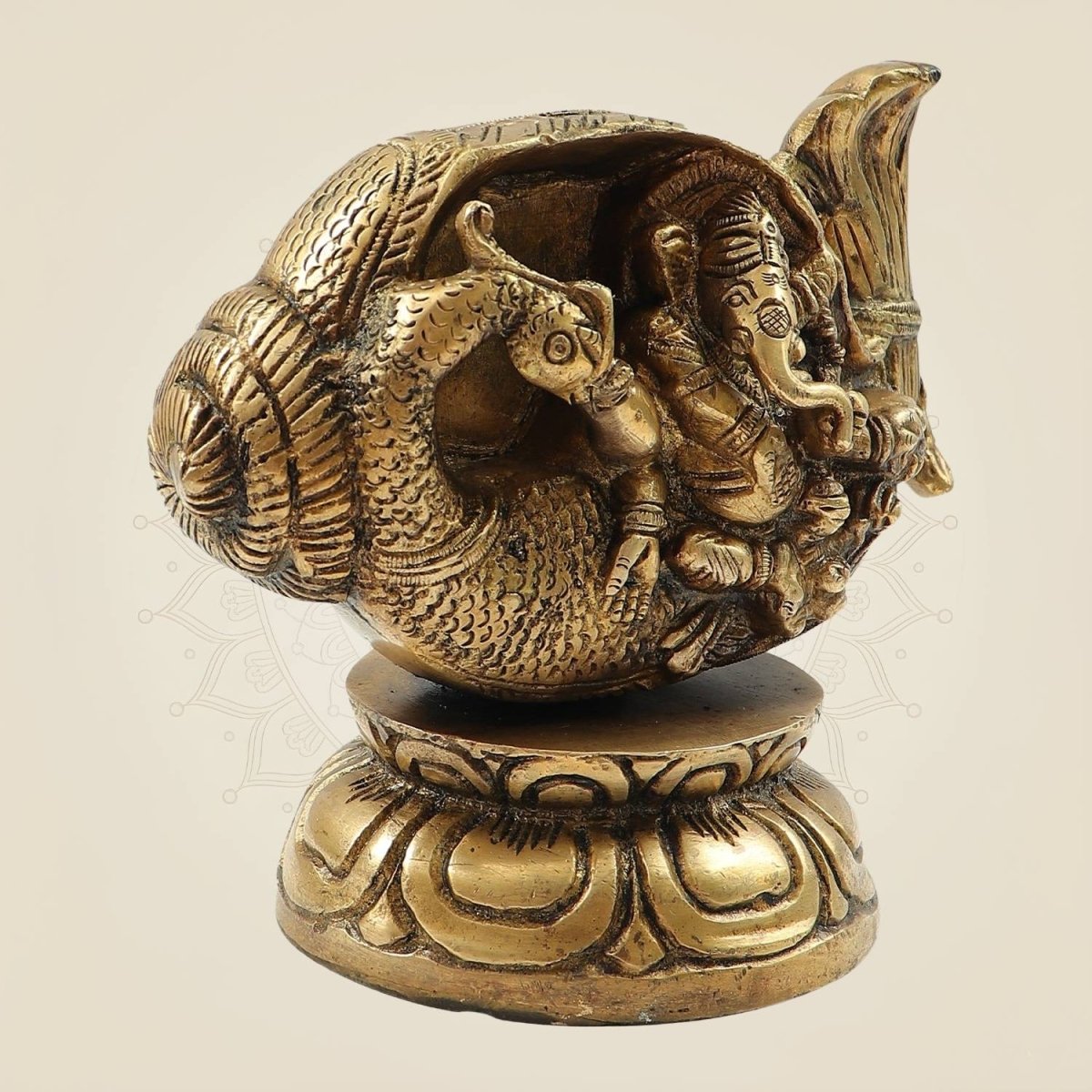 Divine Brass Ganesh for Home Décor 5.5"