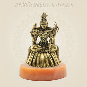 Lalita Devi Brass Idol with Stone Base