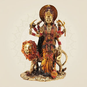 Durga Mata on Lion Colored Idol