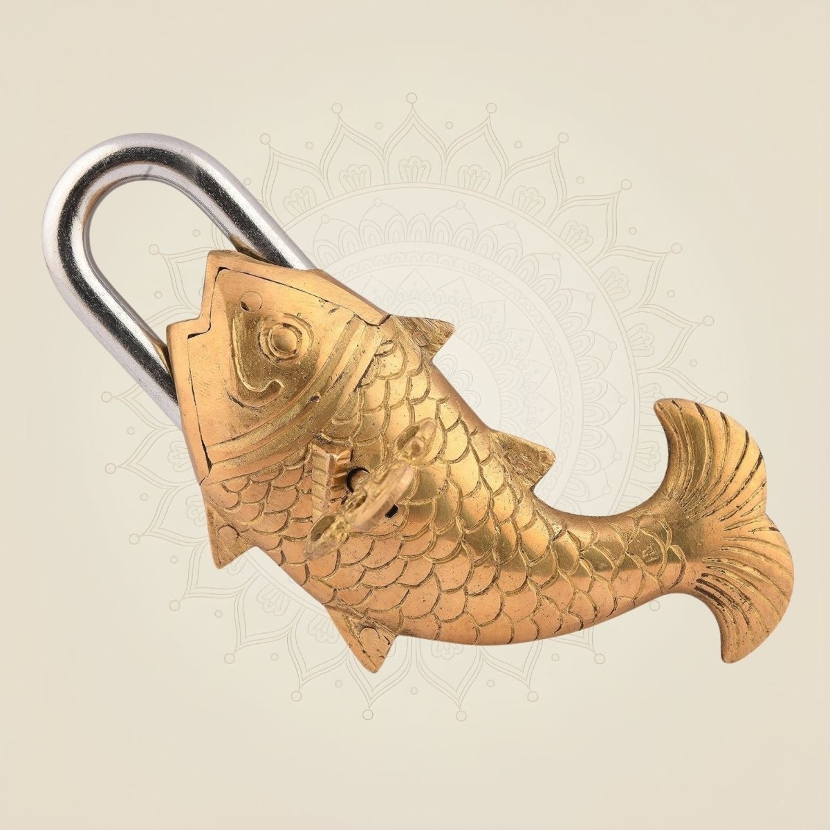 Fish Shape Vintage Brass Lock – 3