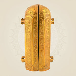 Folding Brass Buddha Temple β 7.5"
