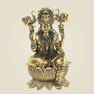 Brass Gajalakshmi Idol