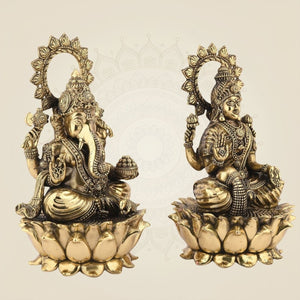 Ganesh laxmi on Lotus Idol – 9.25"