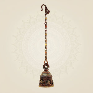 Brass Temple Bell with Chain