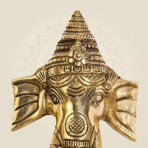 Ganesha Hanging Brass Diya – 8.5" Handcrafted Oil Lamp - Luxeartisanship
