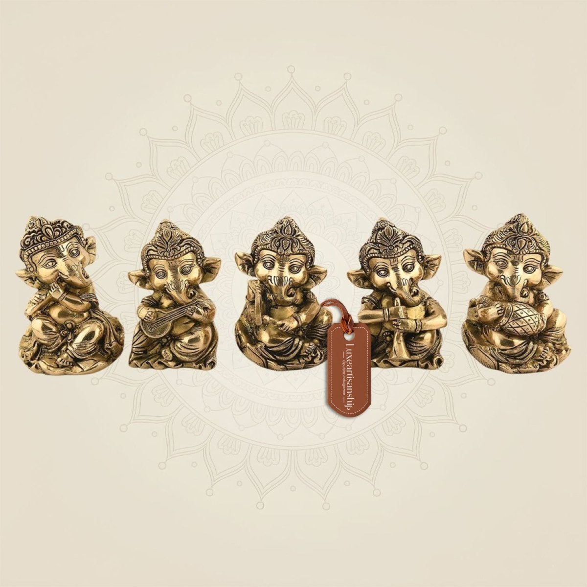 Ganesha Musician Set of 5