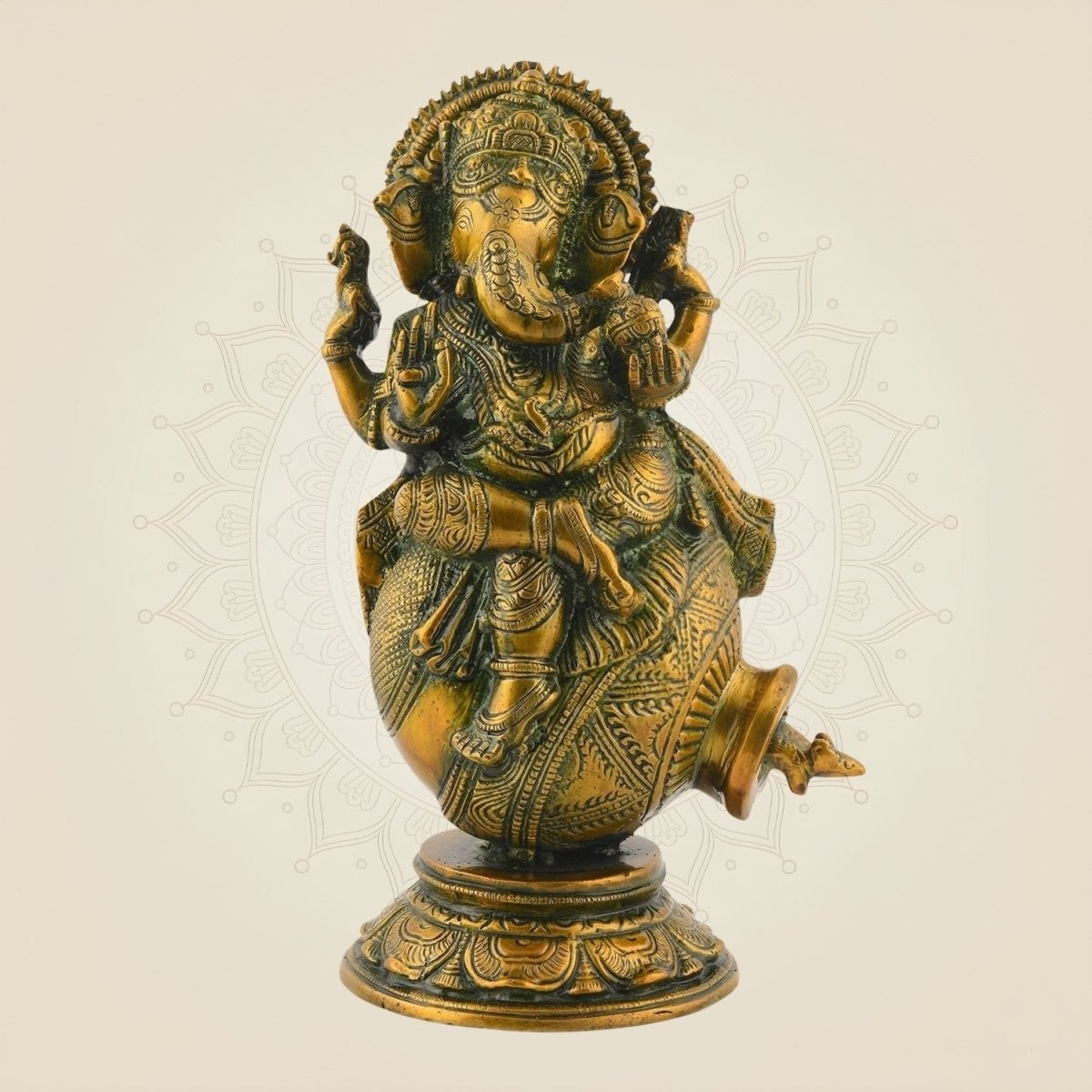 Ganesha with Mouse in Pot
