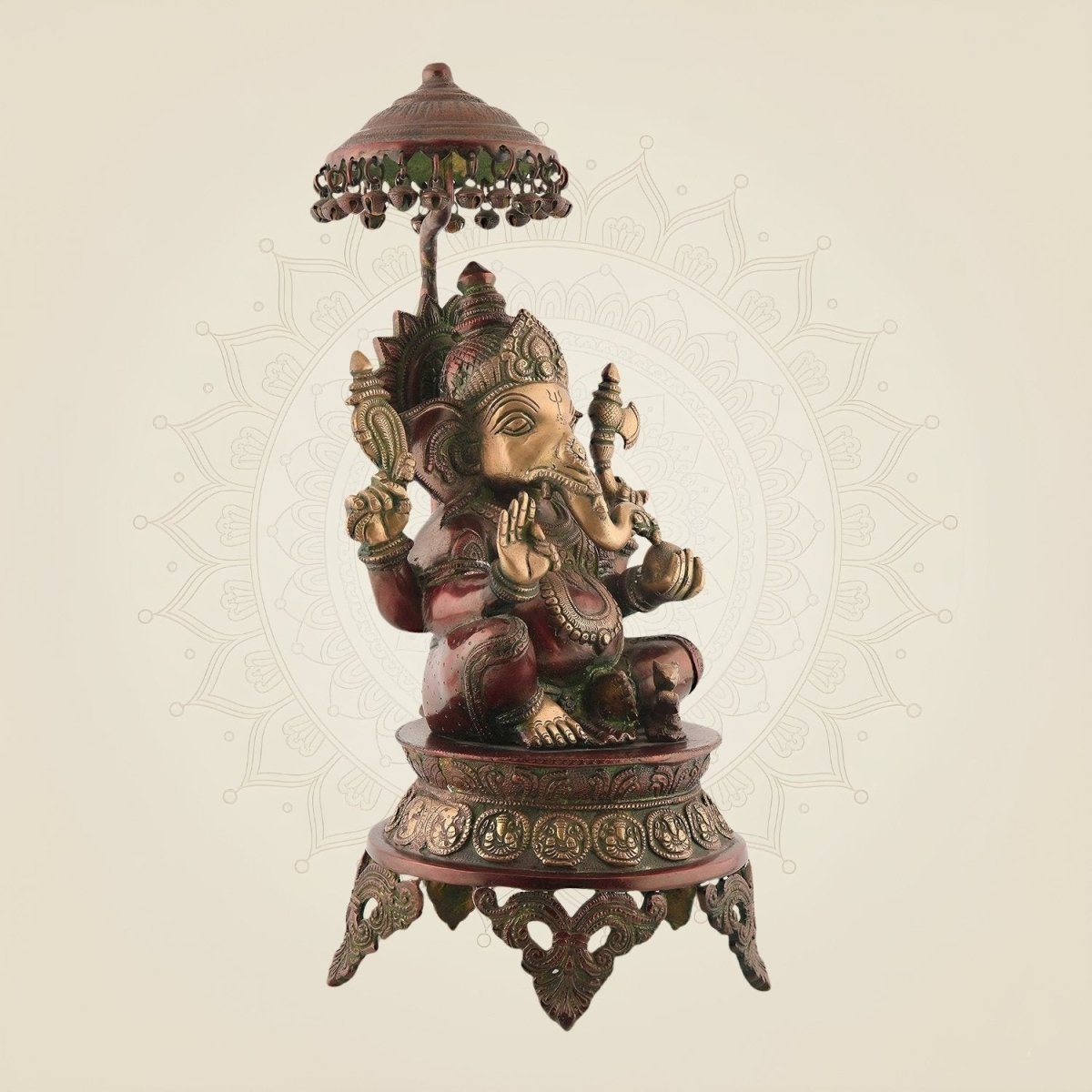 Handcrafted Brass Idol for Decor