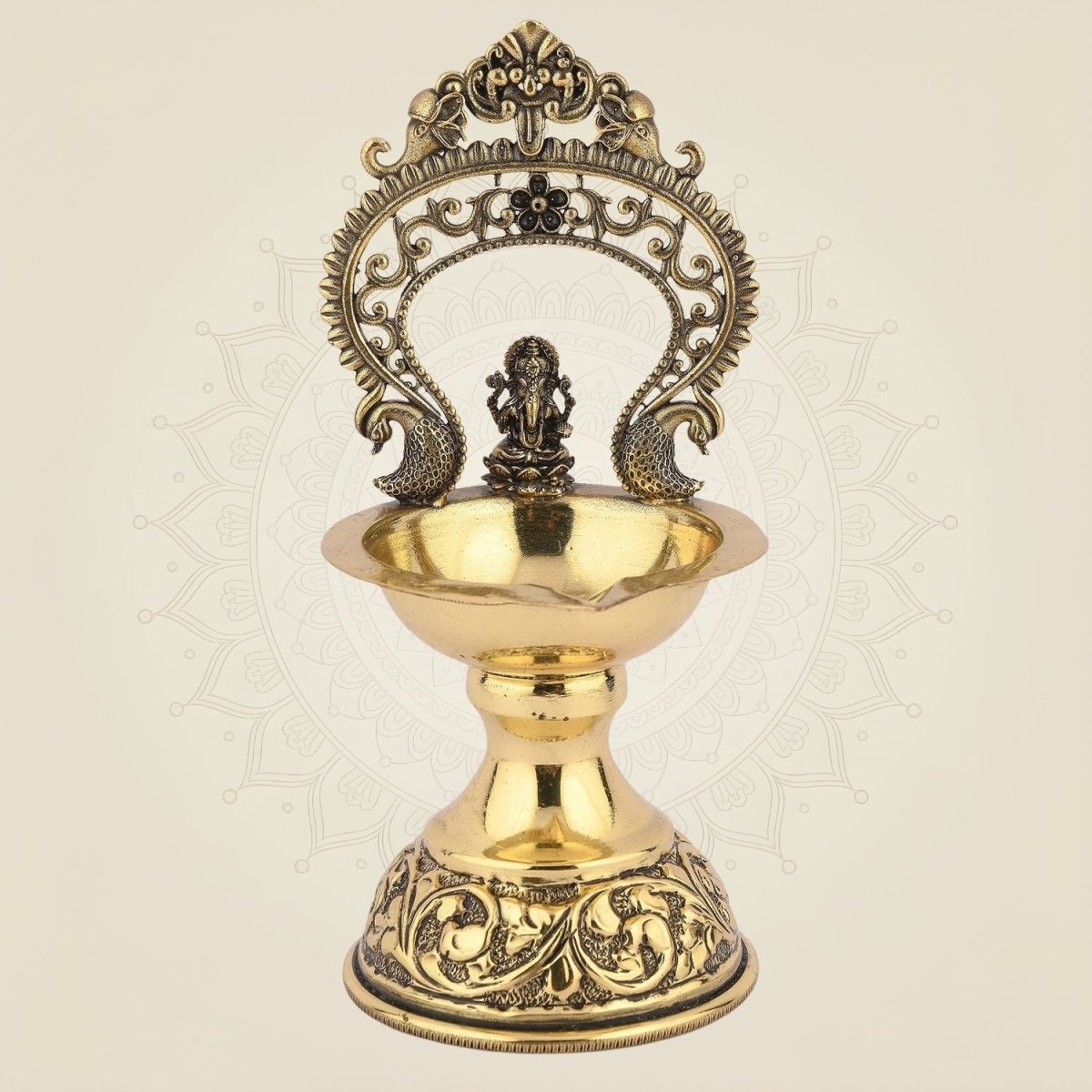 Ganpati Maharaj Brass Diya