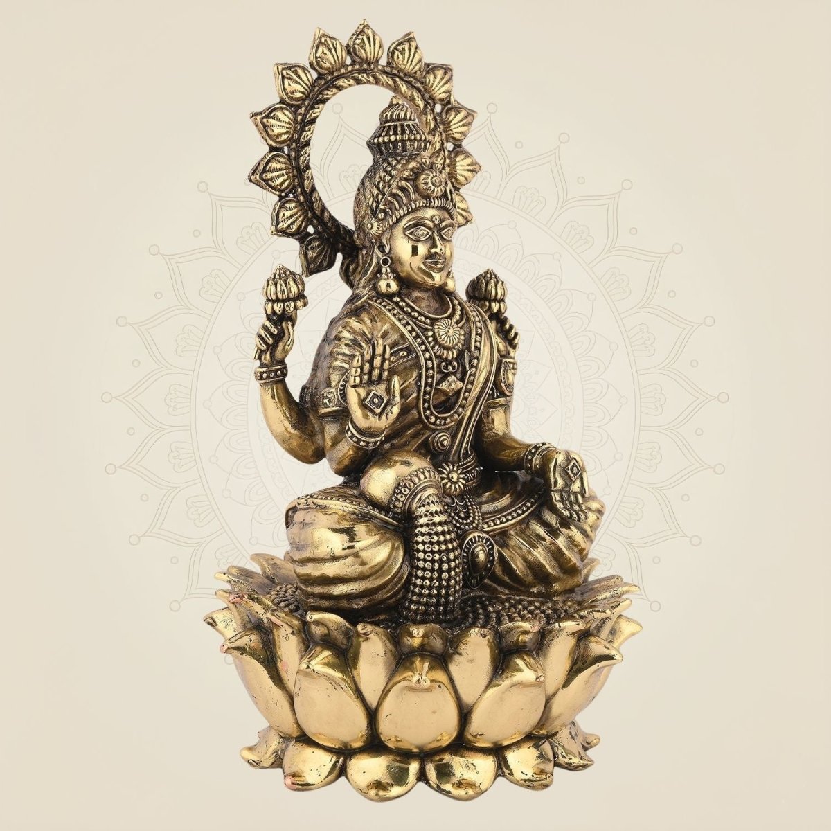 Goddess Lakshmi Idol - 9.25"