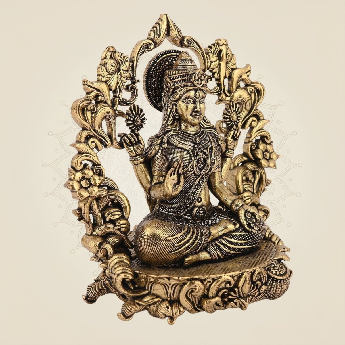 Superfine Brass Goddess Laxmi with Darbaar Idol