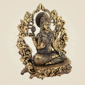Superfine Brass Goddess Laxmi with Darbaar Idol
