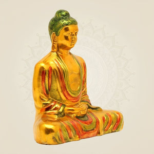 Brass Buddha Colored Statue - Luxeartisanship