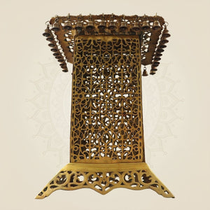 Handcrafted Brass Chowki Table - Luxeartisanship