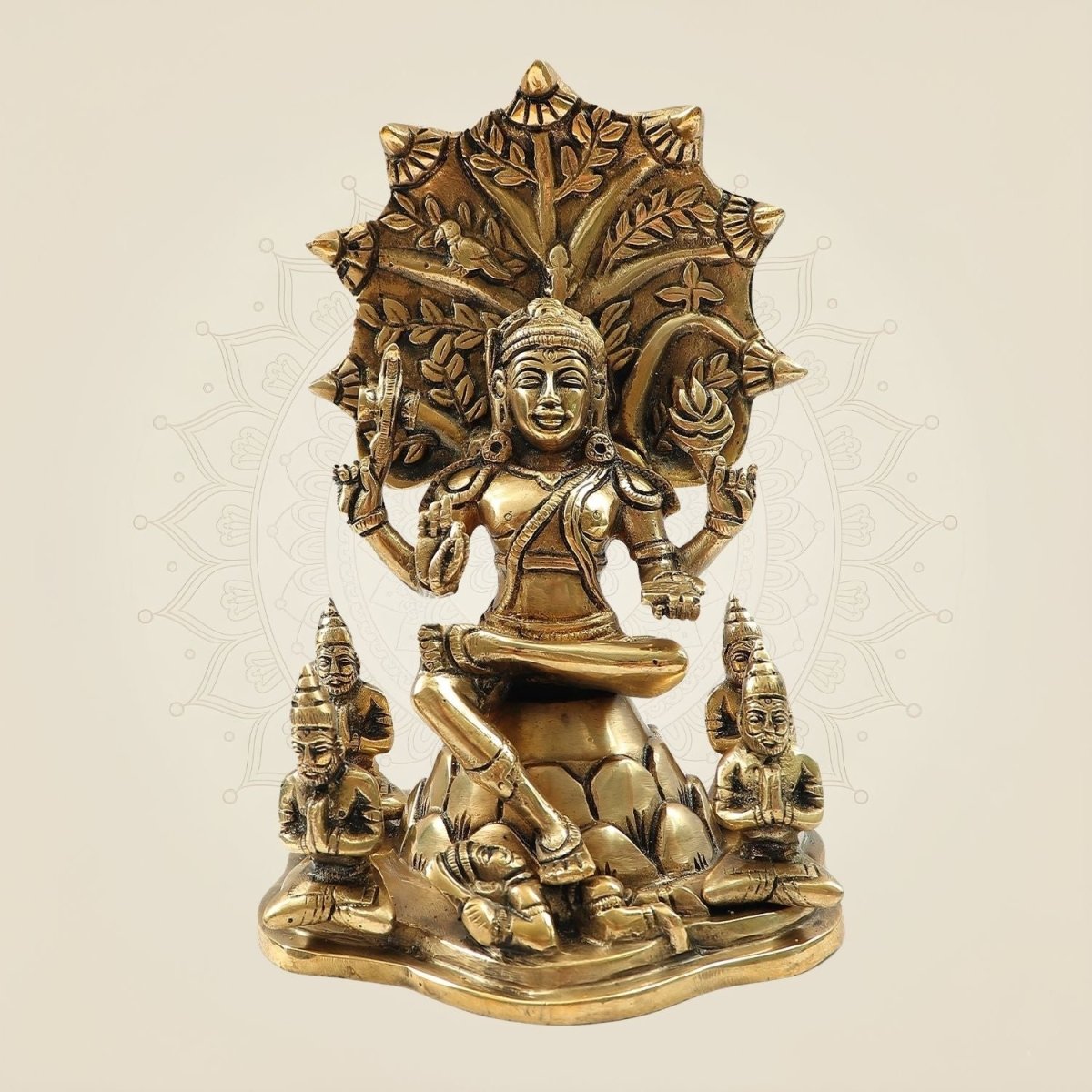 Handcrafted Brass Dakshinamurthy Idol 8.5"