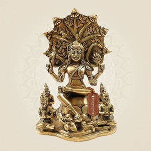 Handcrafted Brass Dakshinamurthy Idol 8.5"