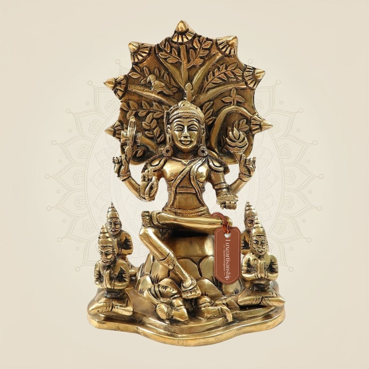 Handcrafted Brass Dakshinamurthy Idol 8.5"
