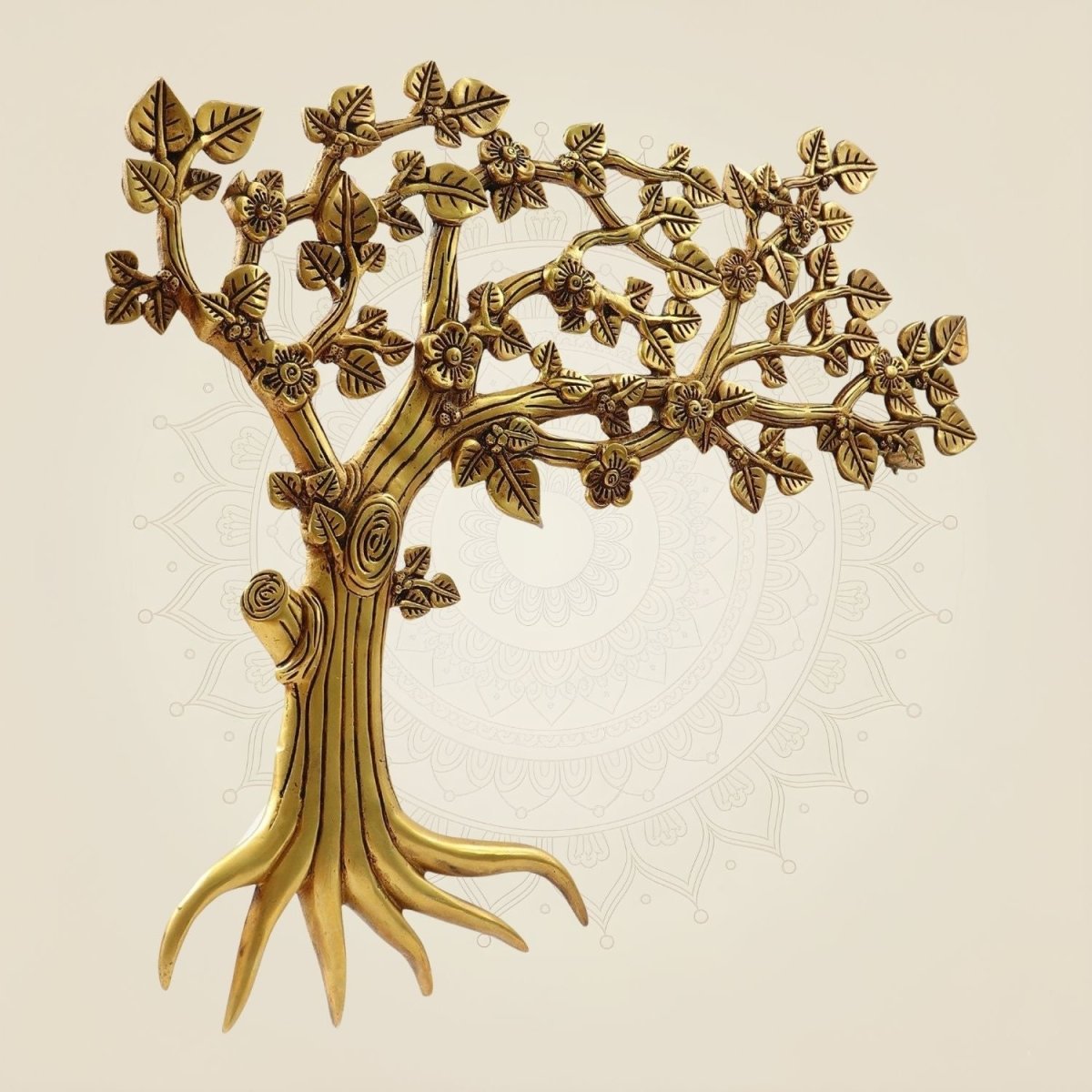 Handcrafted Brass Wall Tree Art - Luxeartisanship