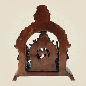 Handcrafted Ram Darbar Brass Statue 6.5" – Elegant Temple & Living Room Décor