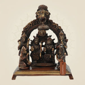 Handcrafted Ram Darbar Brass Statue 6.5"