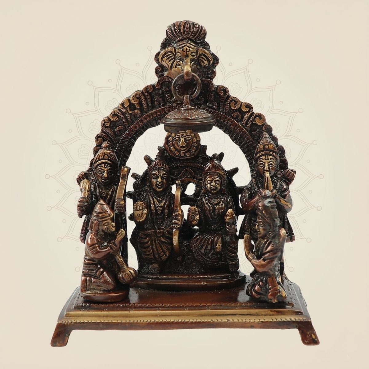 Handcrafted Ram Darbar Brass Statue 6.5"