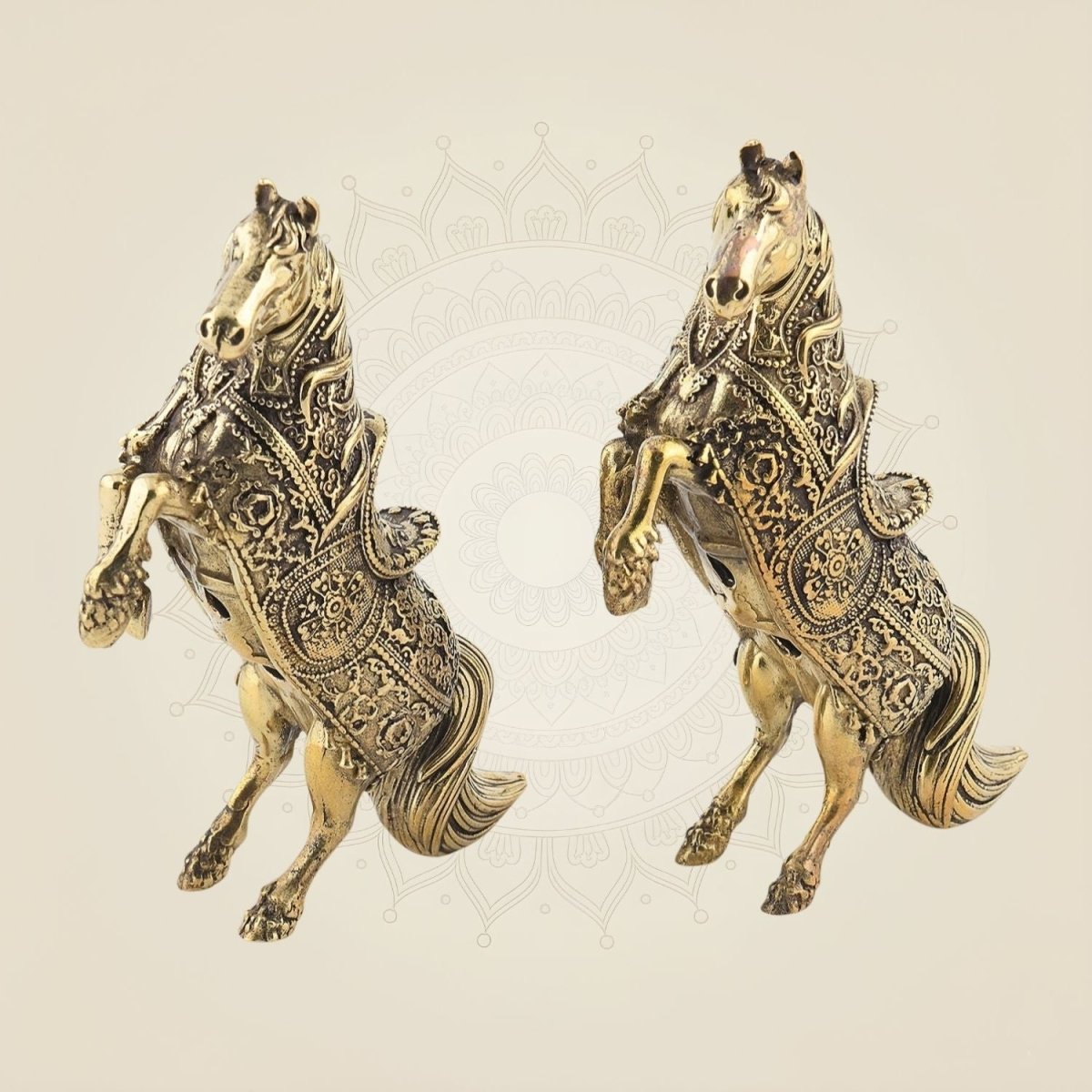Brass Horse Pair of 2