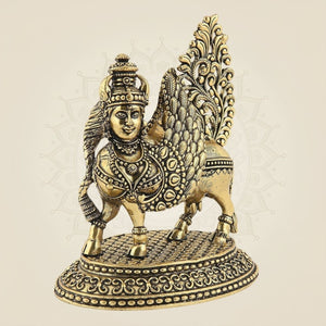 Brass Kamdhenu Cow Murti