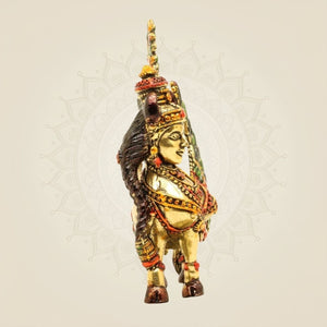Kamdhenu Cow Brass Idol 3.5 inch