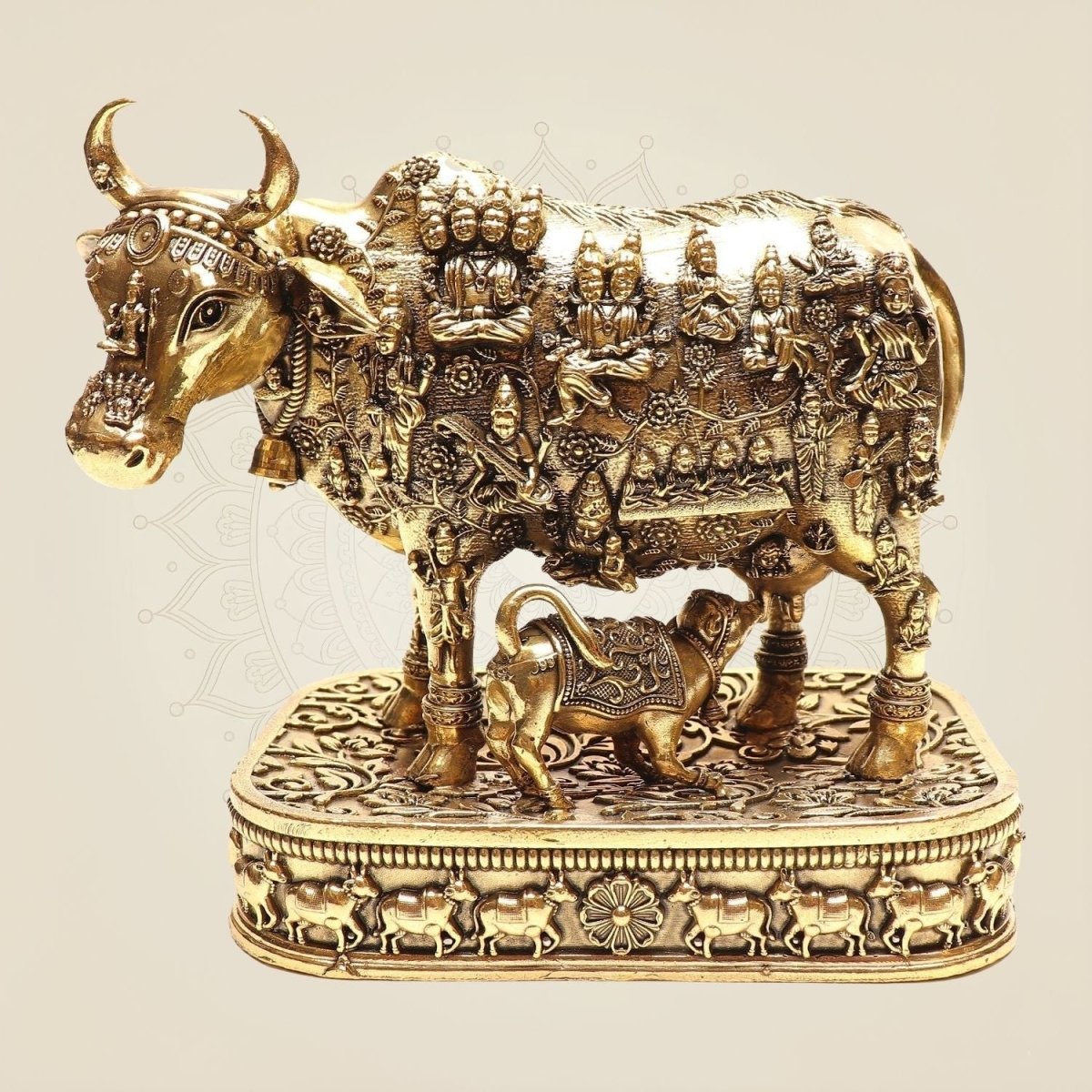 Kamdhenu Cow & Calf Idol